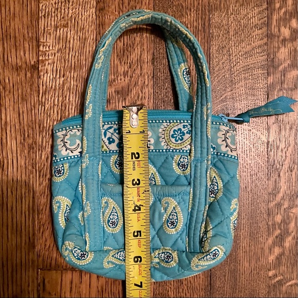 Vera Bradley | vintage turquoise paisley patterned bag - Picture 5 of 7